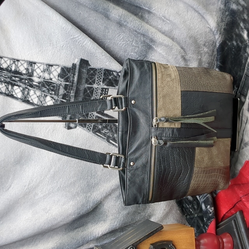 Patchwork Leather Purse - image 1